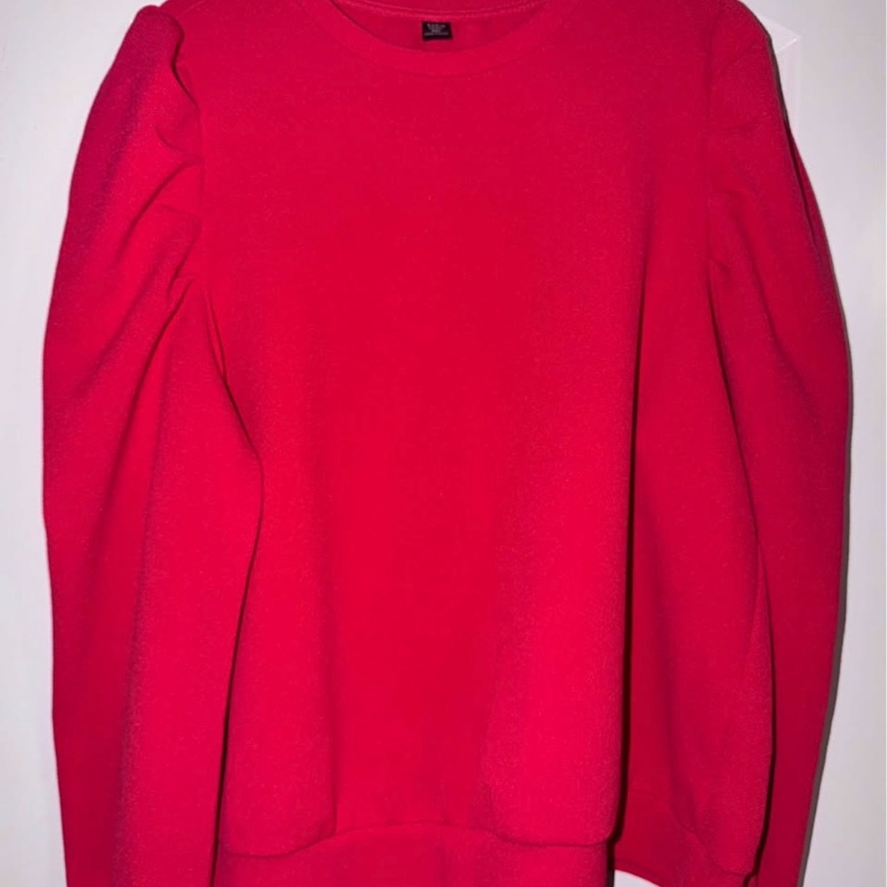 Hot Pink Puff Sleeve Blouse – Size 2XL
